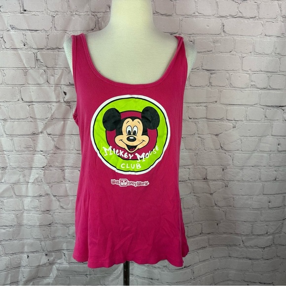 walt disney world disney parks merc Pink Mickey Mouse Club Tank Top sz XXL - Picture 1 of 8